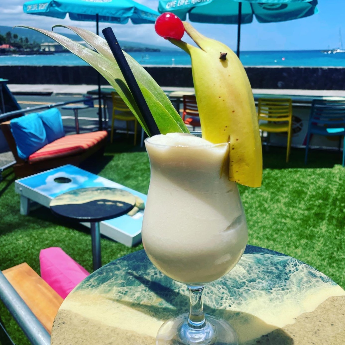 Lava Flow with the bar in the background
